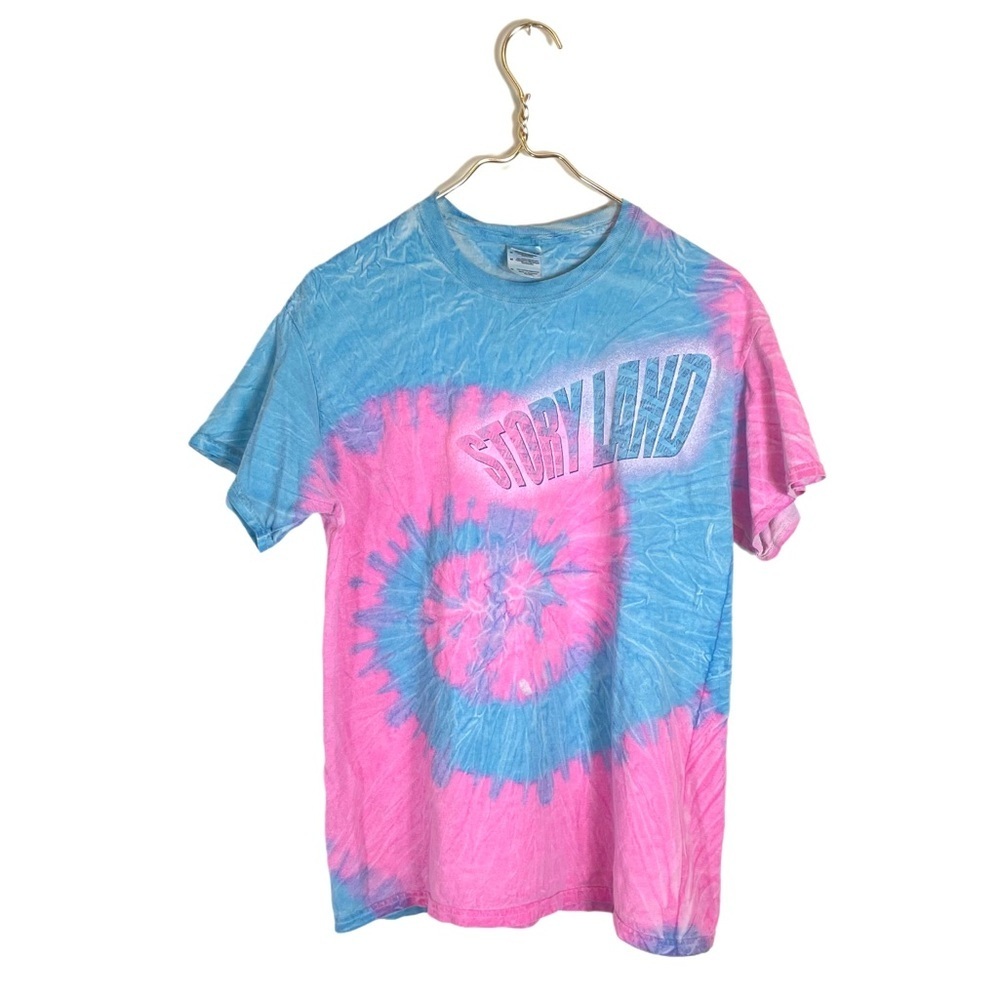 VTG Story Land • Spiral Pattern Tie Dye T-shirt.